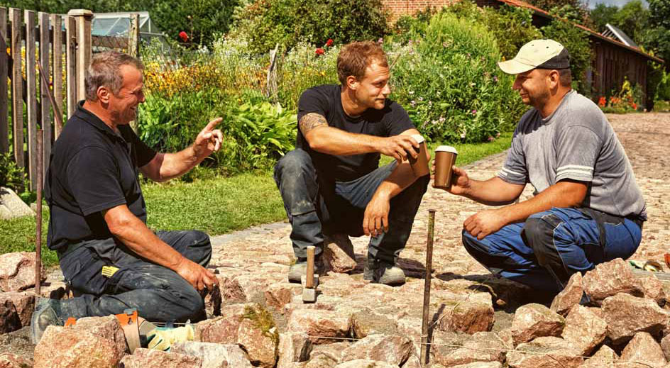 The Pavers Have a Break